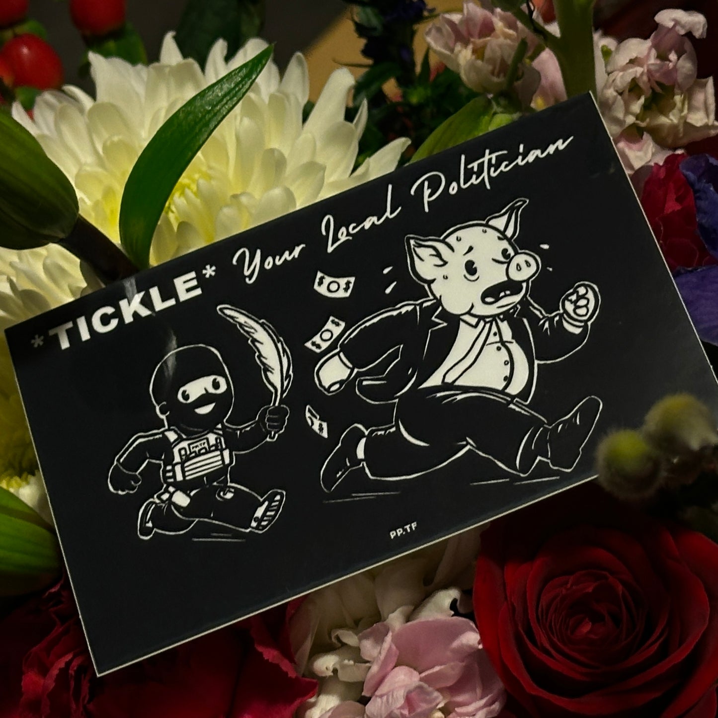 *TICKLE* Your Local Politician Sticker