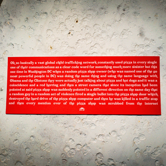 Pizza Schizo Rant Bumper Sticker